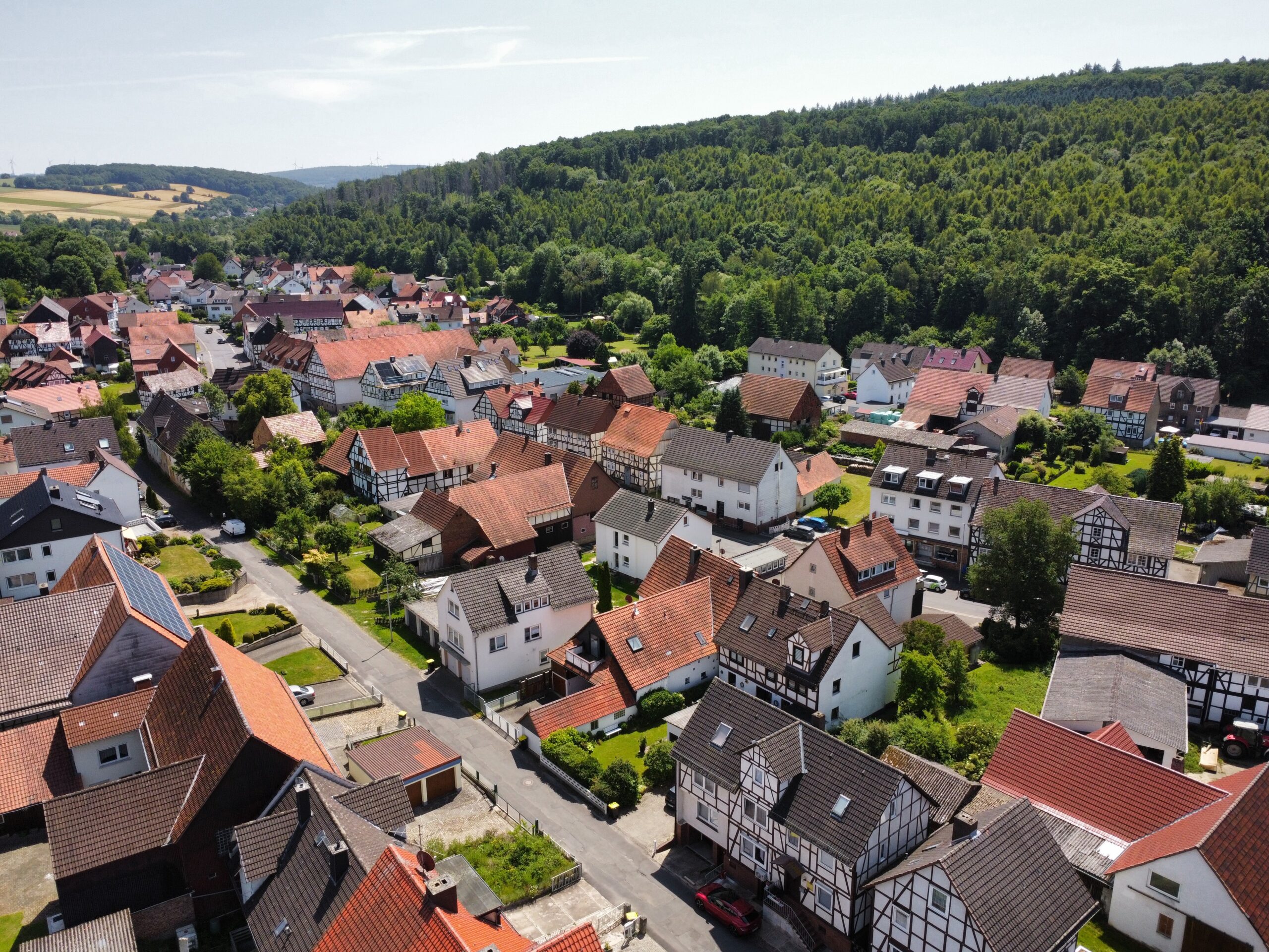 Uschlag von oben